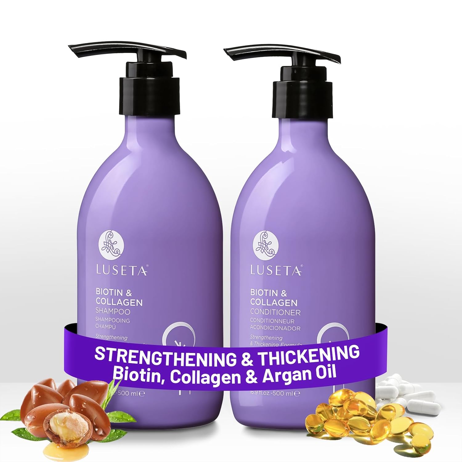 Luseta Biotin Shampoo and Conditioner for Hair