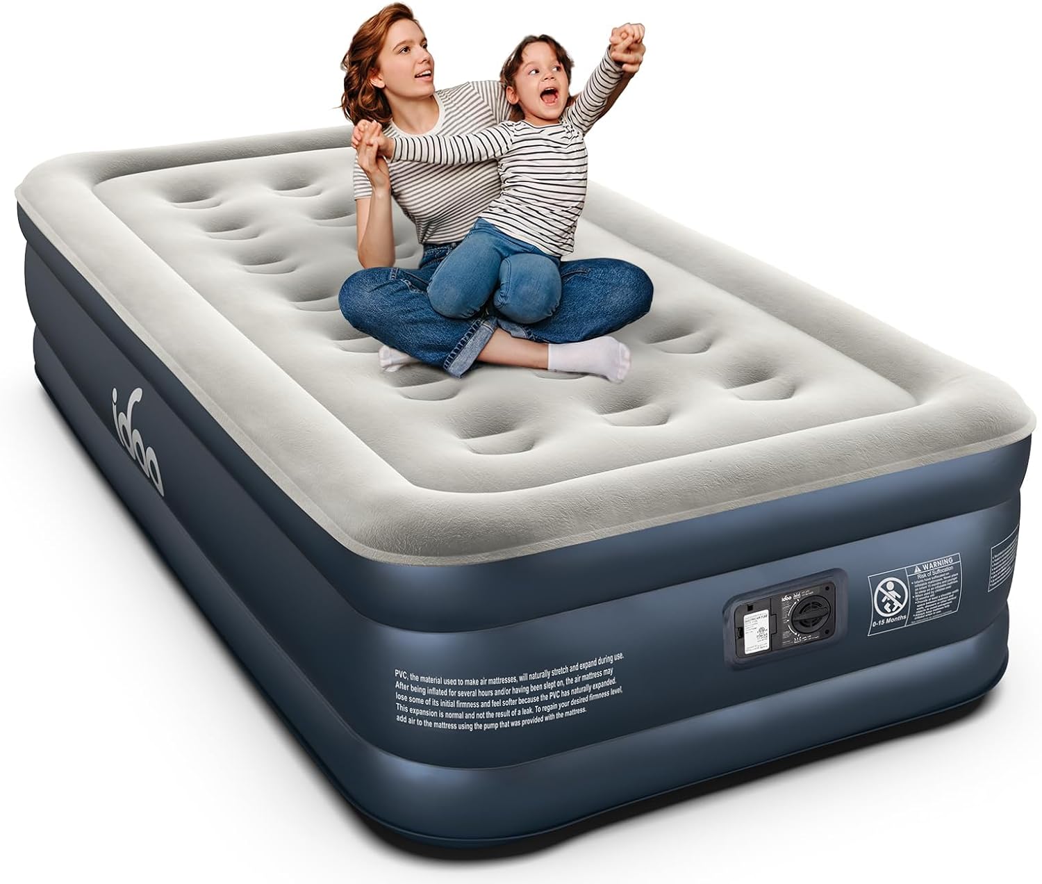 iDOO Twin Air Mattress with Built in Pump
