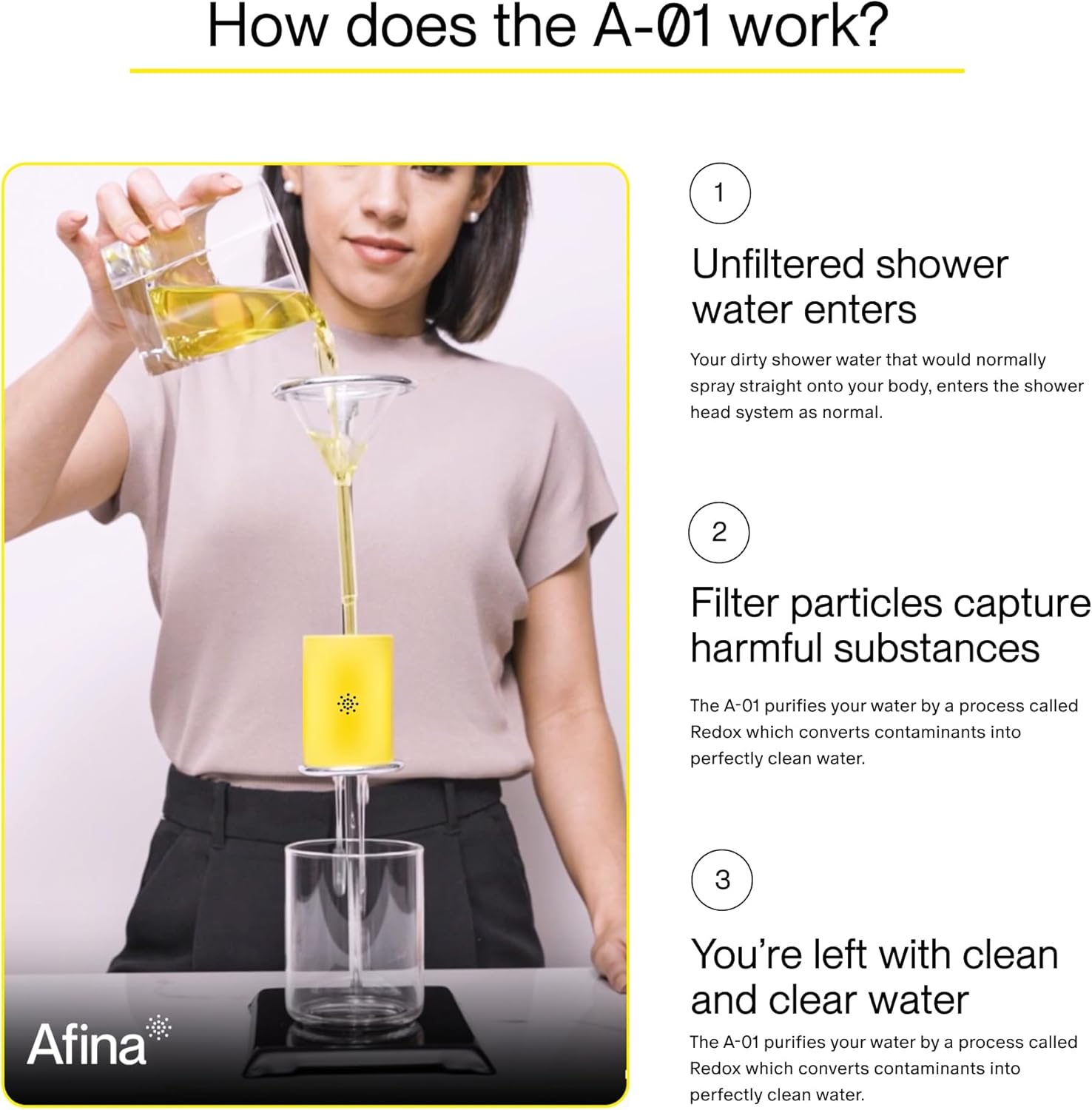 Afina Filtered Shower Head