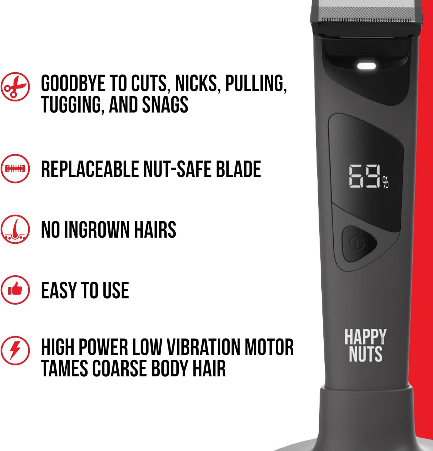 HAPPY NUTS The Ballber Pro Electric Groin & Body Hair