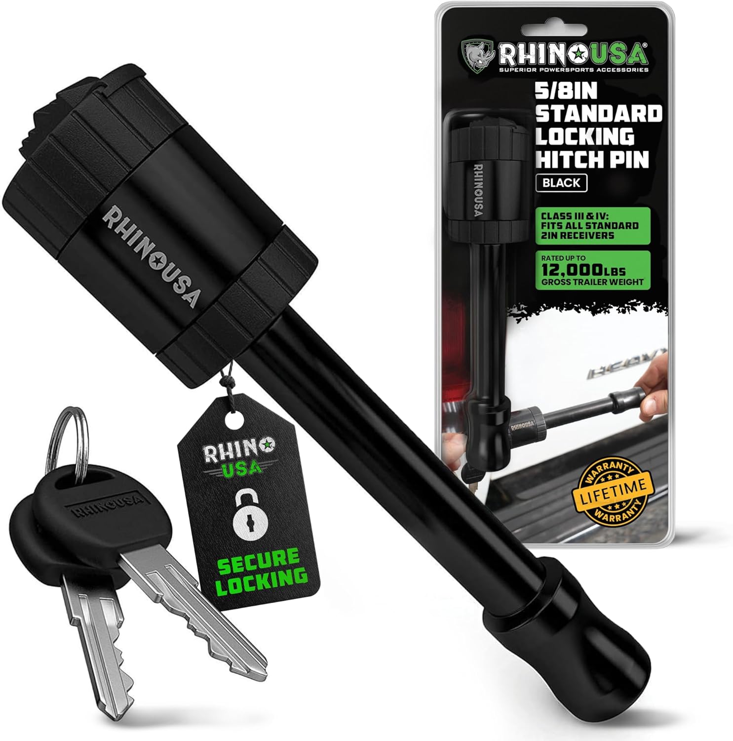 Rhino USA 2” Trailer Hitch Pin