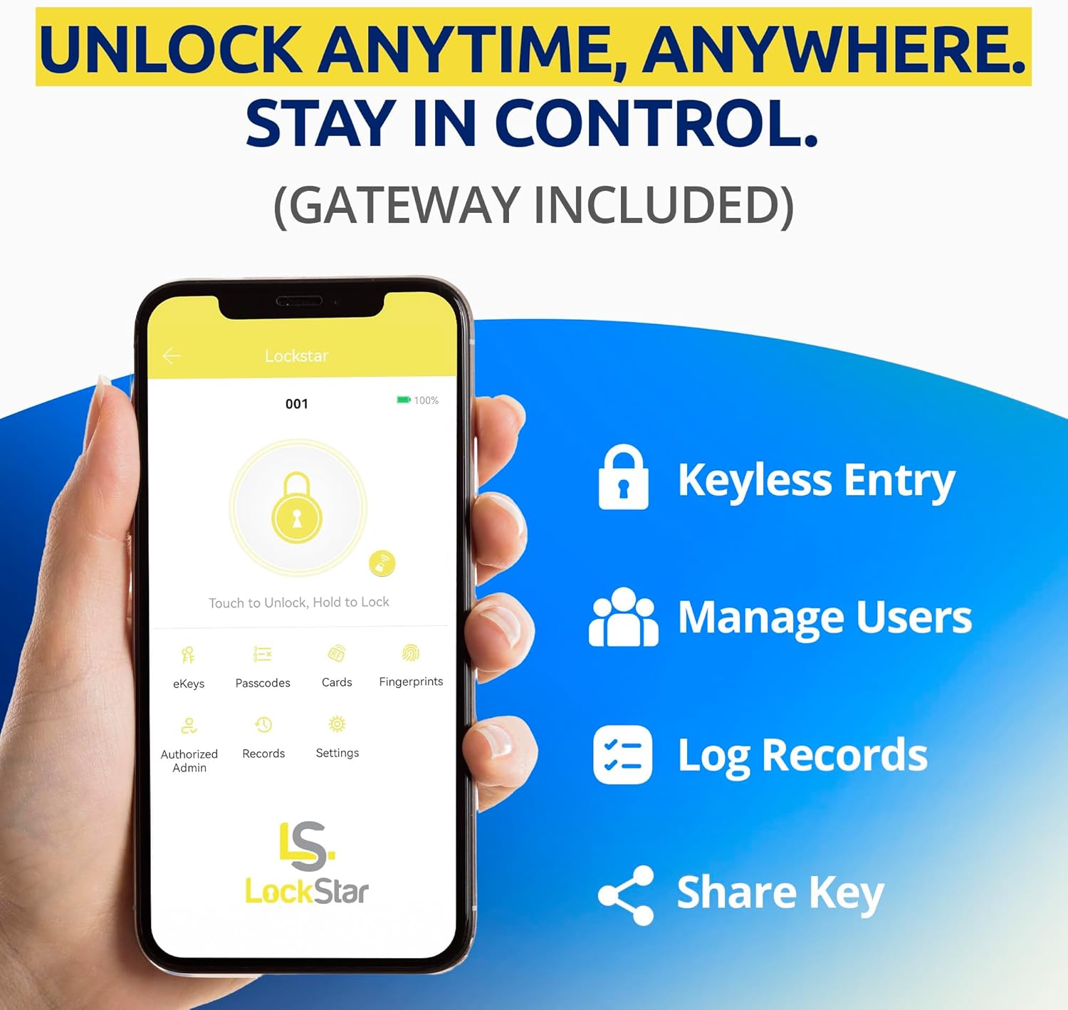 LOCKSTAR® Smart Door Lock