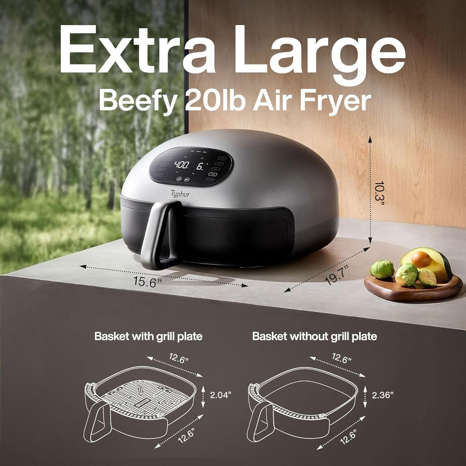 Typhur Dome 2 AI Upgraded Air Fryer