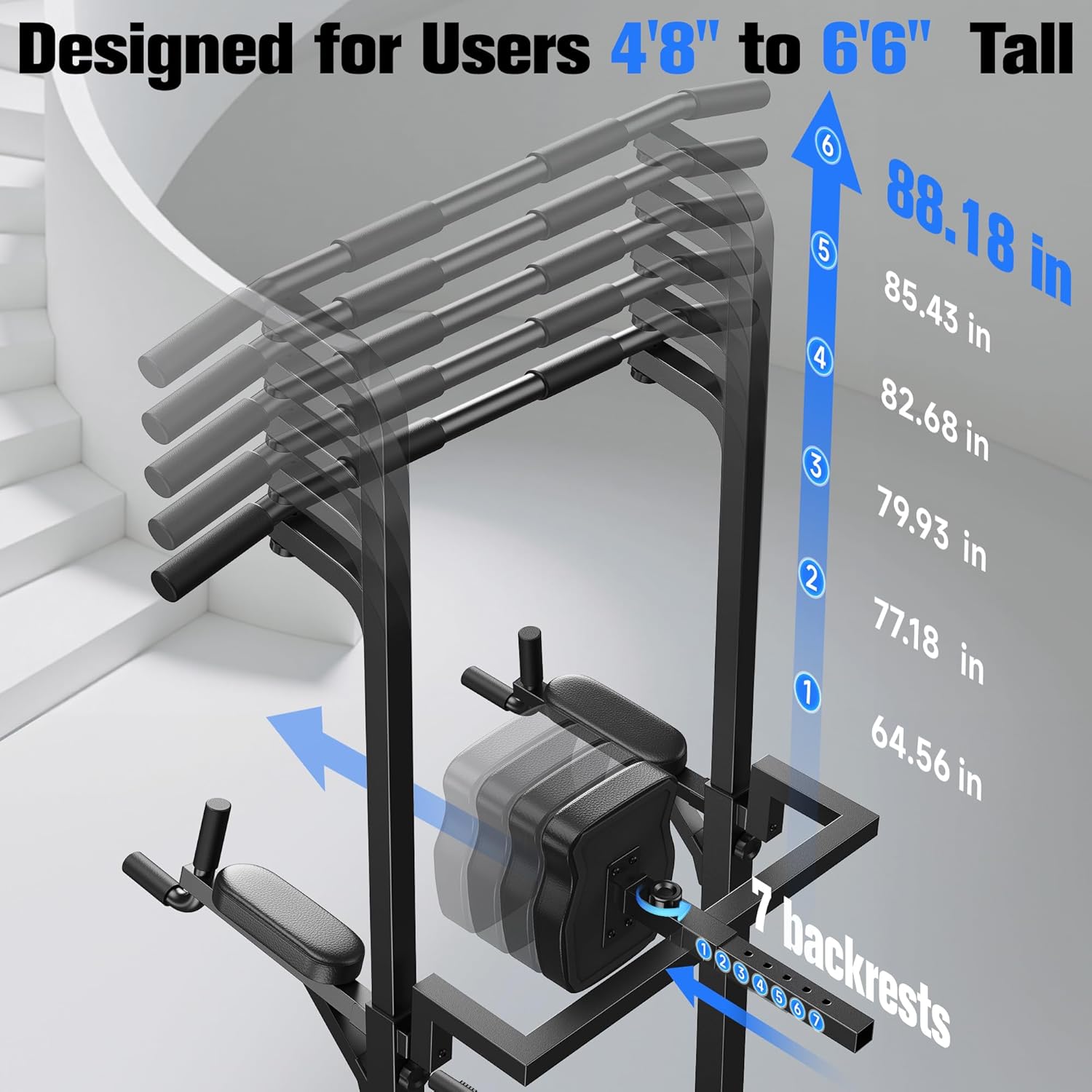 Sportsroyals Power Tower Pull Up Bar Station
