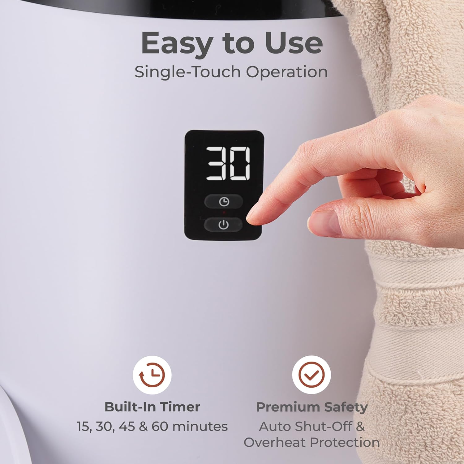 SereneLife Towel Warmer Bucket Style