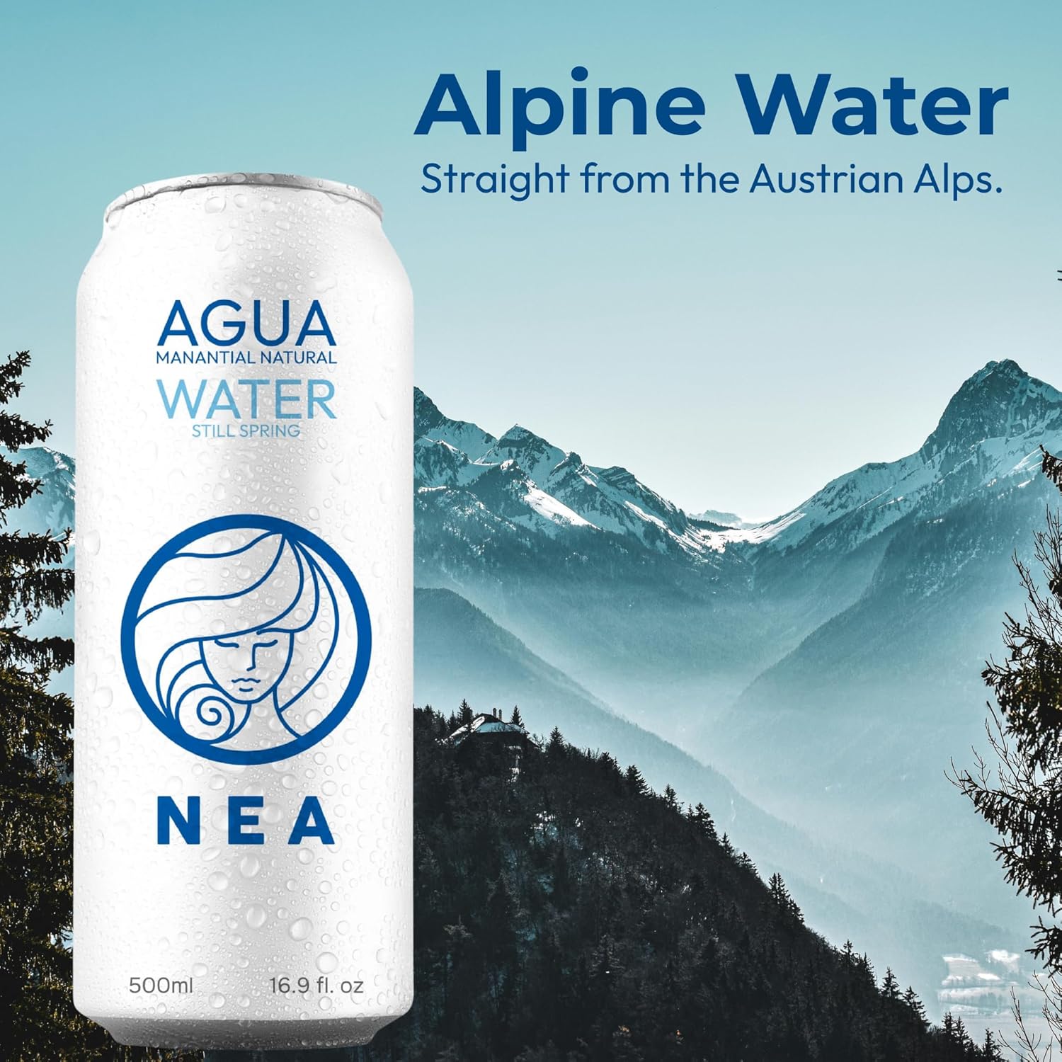 Austrian Alps Spring Mineral Can Water