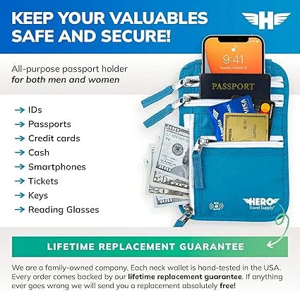 HERO Neck Wallet