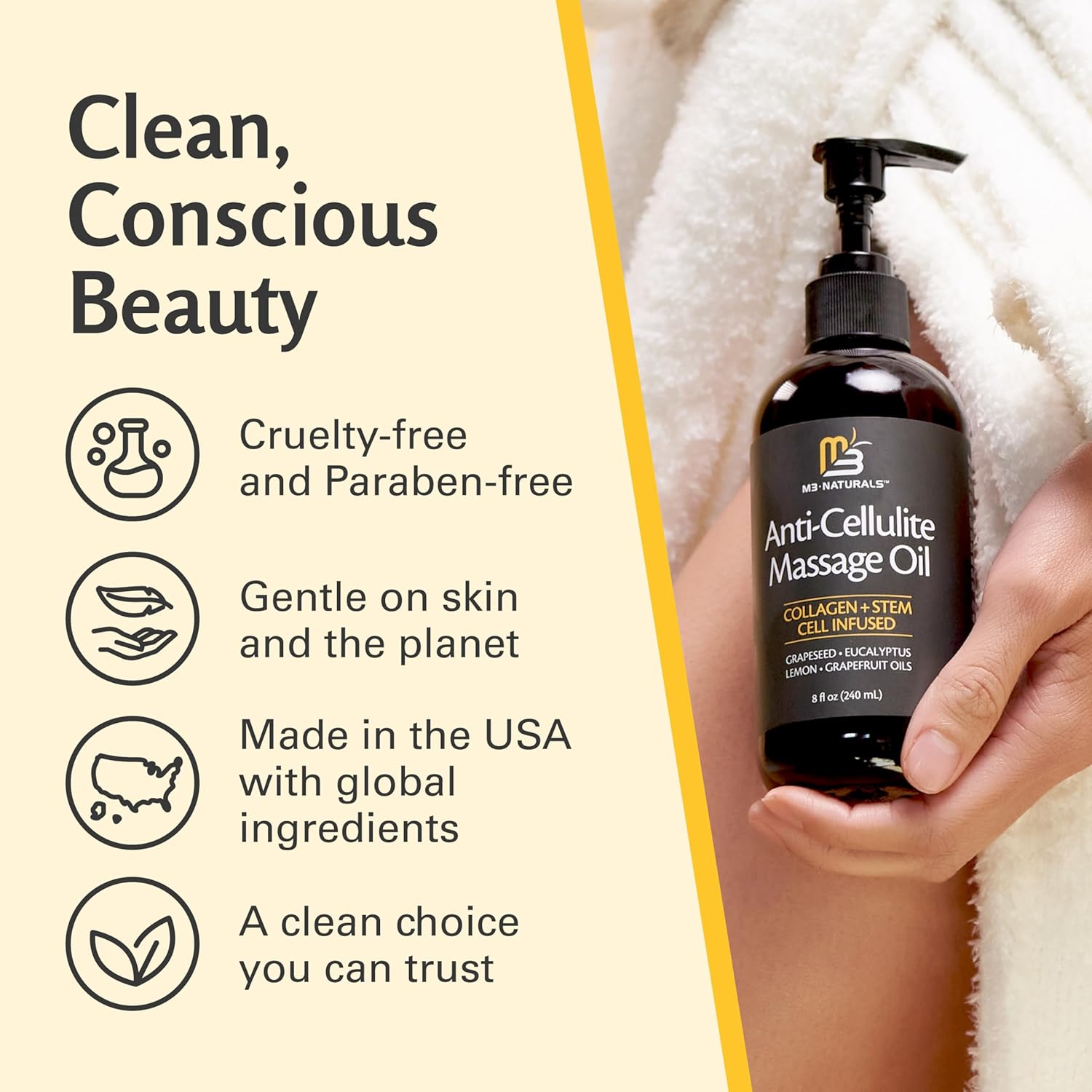 Firming Body Massage Oil with Collagen & Stem Cell