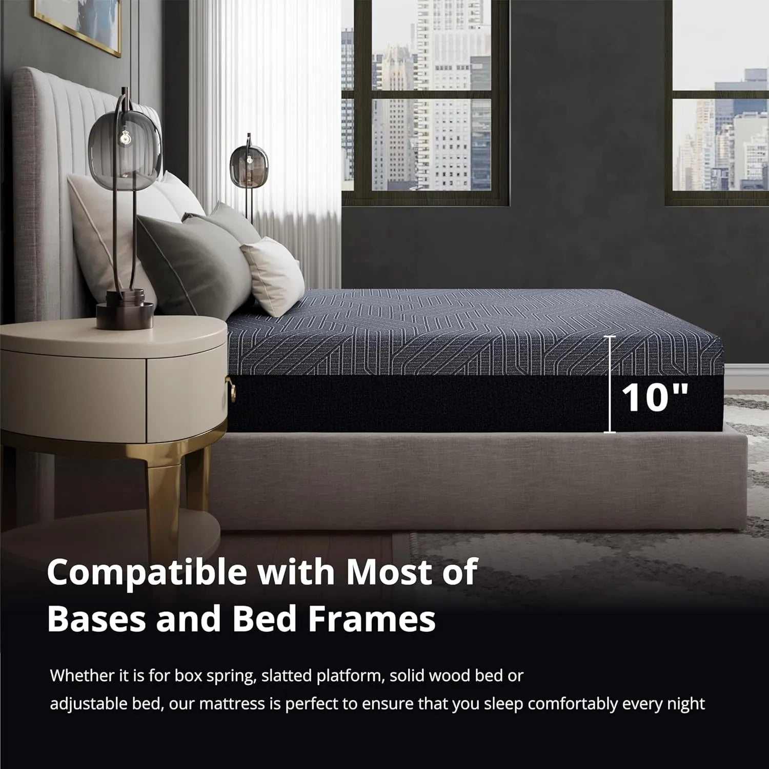 MLILY EGOHOME 10 Inch Hybrid King Size Mattress