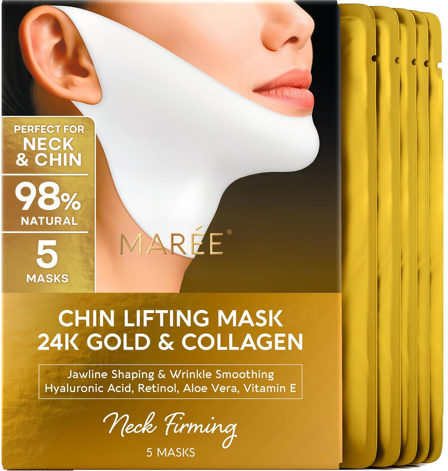 MAREE V Line Lifting Mask with 24K Gold