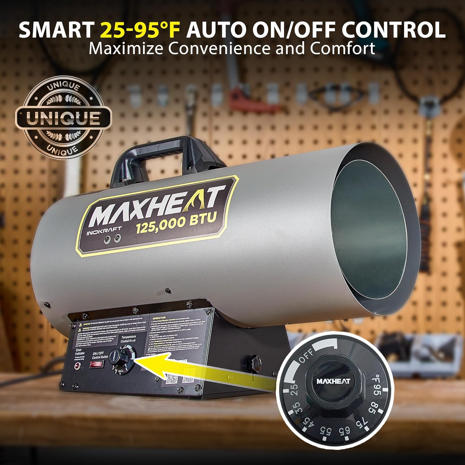 InoKraft Maxheat MH125 125,000 BTU Forced Air Propane Heater