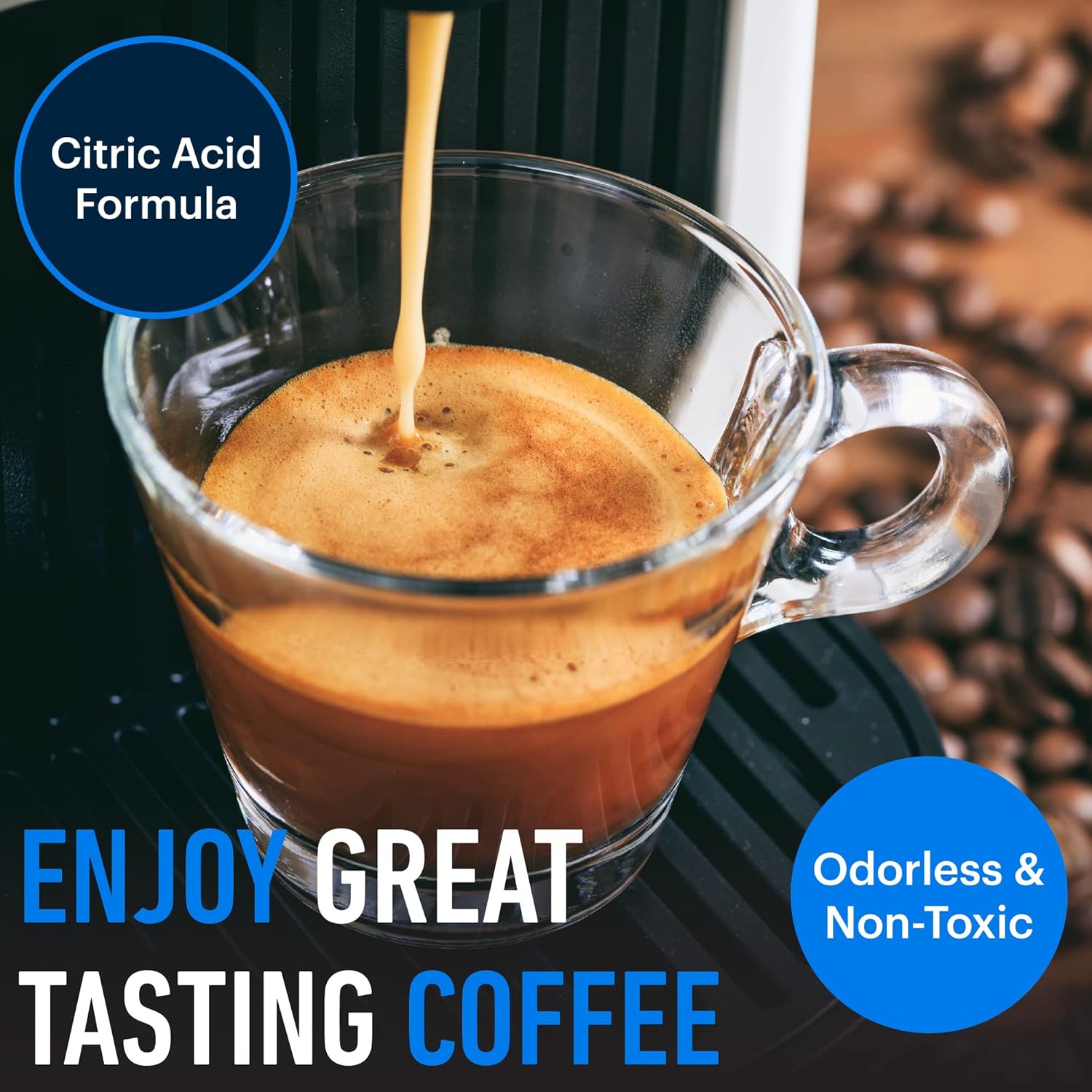 Descaling Solution (16 Uses) Coffee Machine Descaler Cleaner