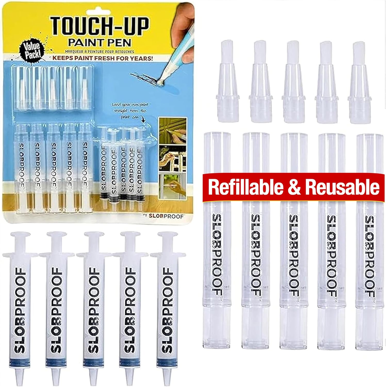 Slobproof Refillable Touch-Up Paint Pen