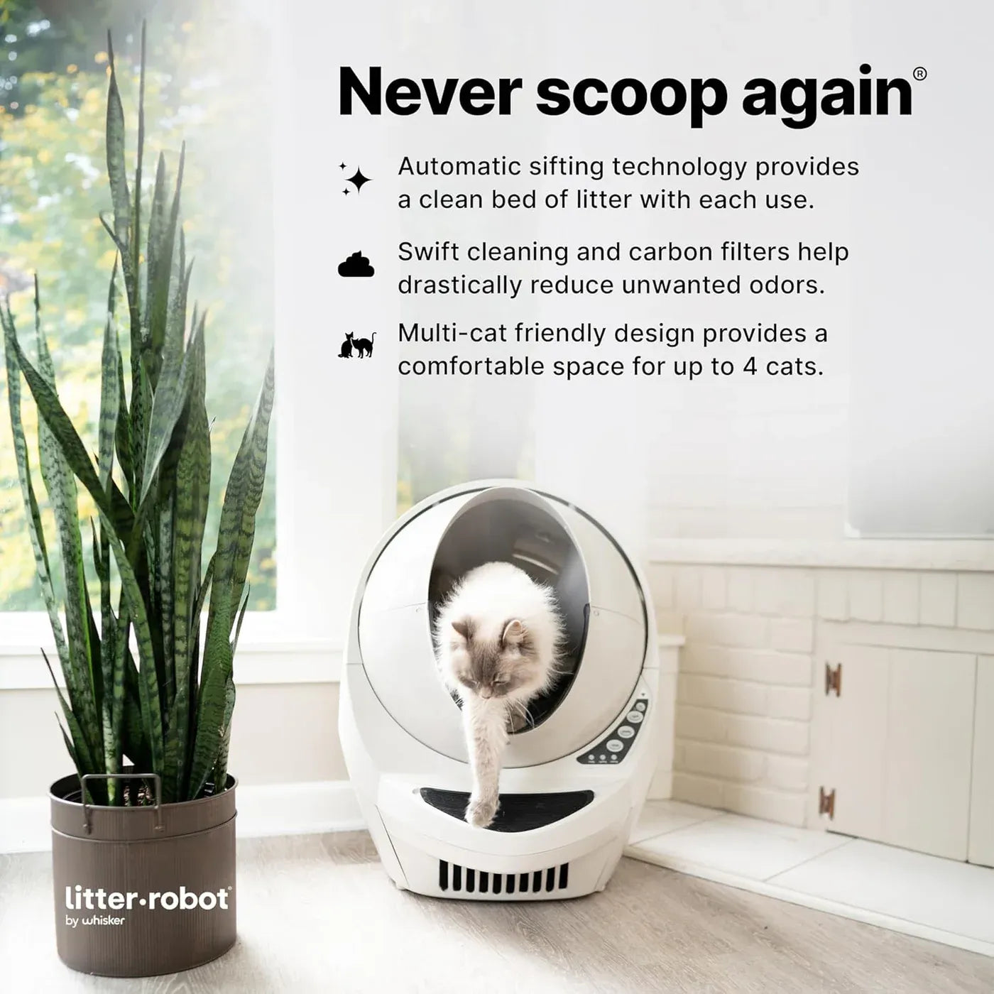 Litter-Robot 3 Connect by Whisker, Beige