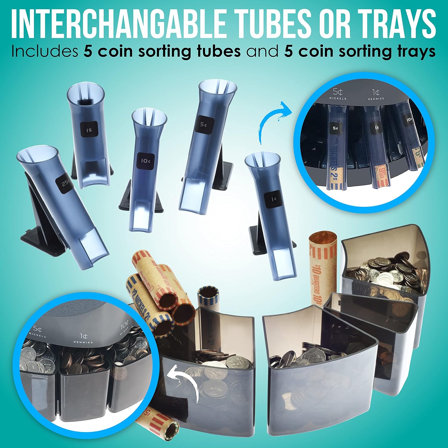 Nadex S540 Pro | Coin Counter, Sorter, and Wrapper