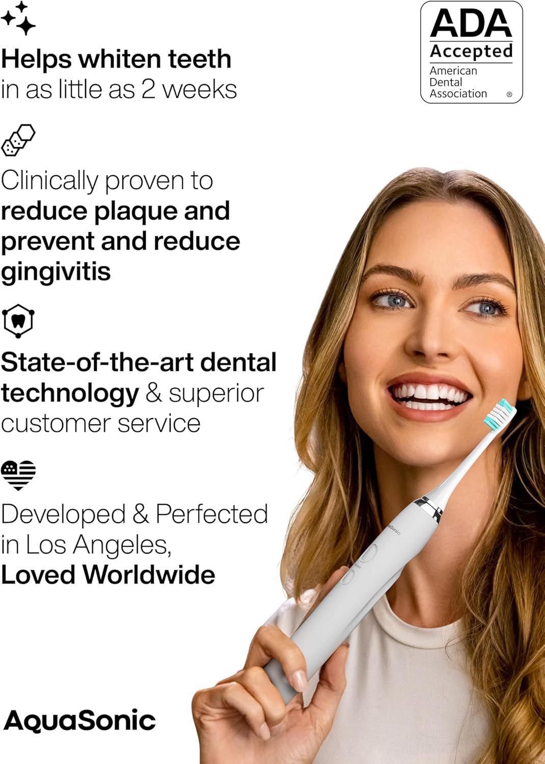 Aquasonic Vibe Series Ultra-Whitening Toothbrush