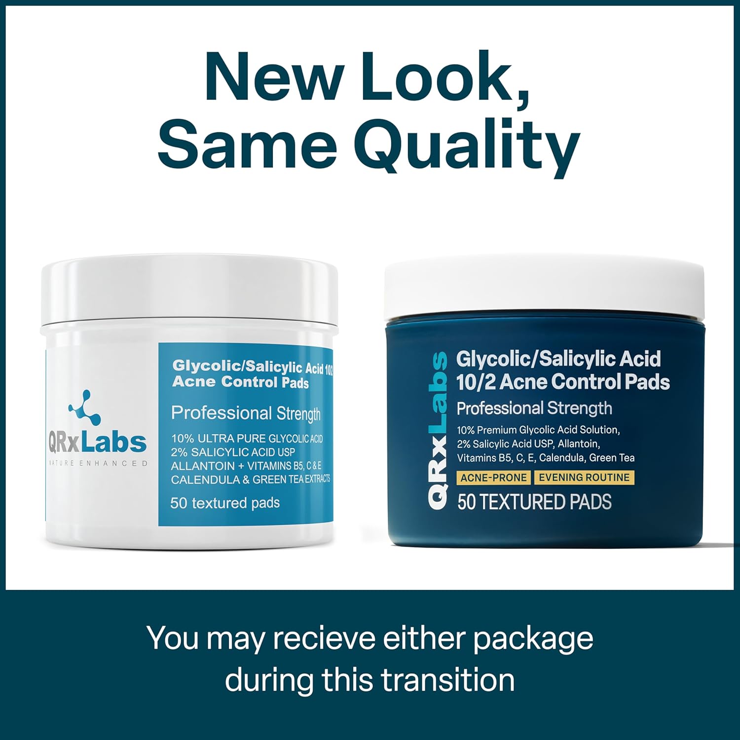 QRxLabs Salicylic & Glycolic Acid Pads