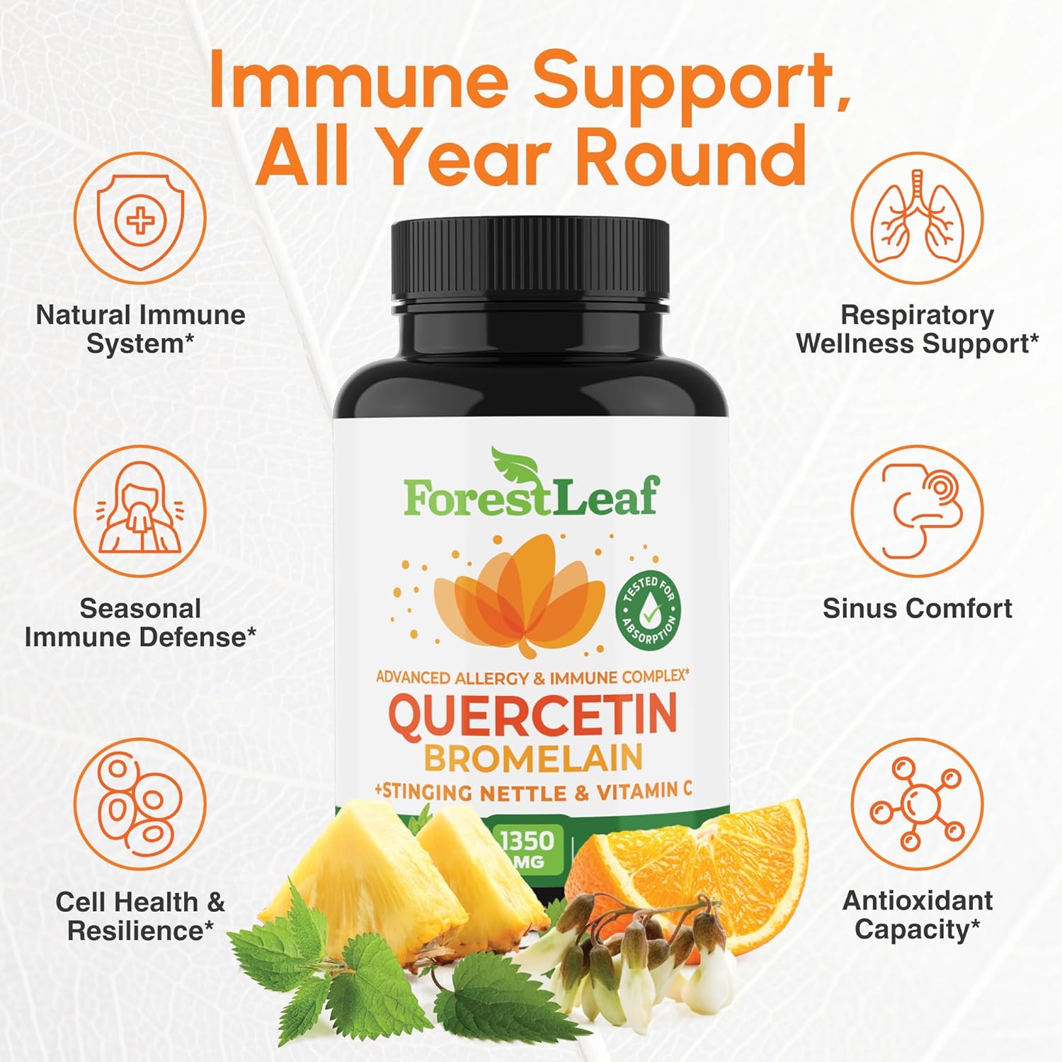 ForestLeaf Quercetin with Bromelain
