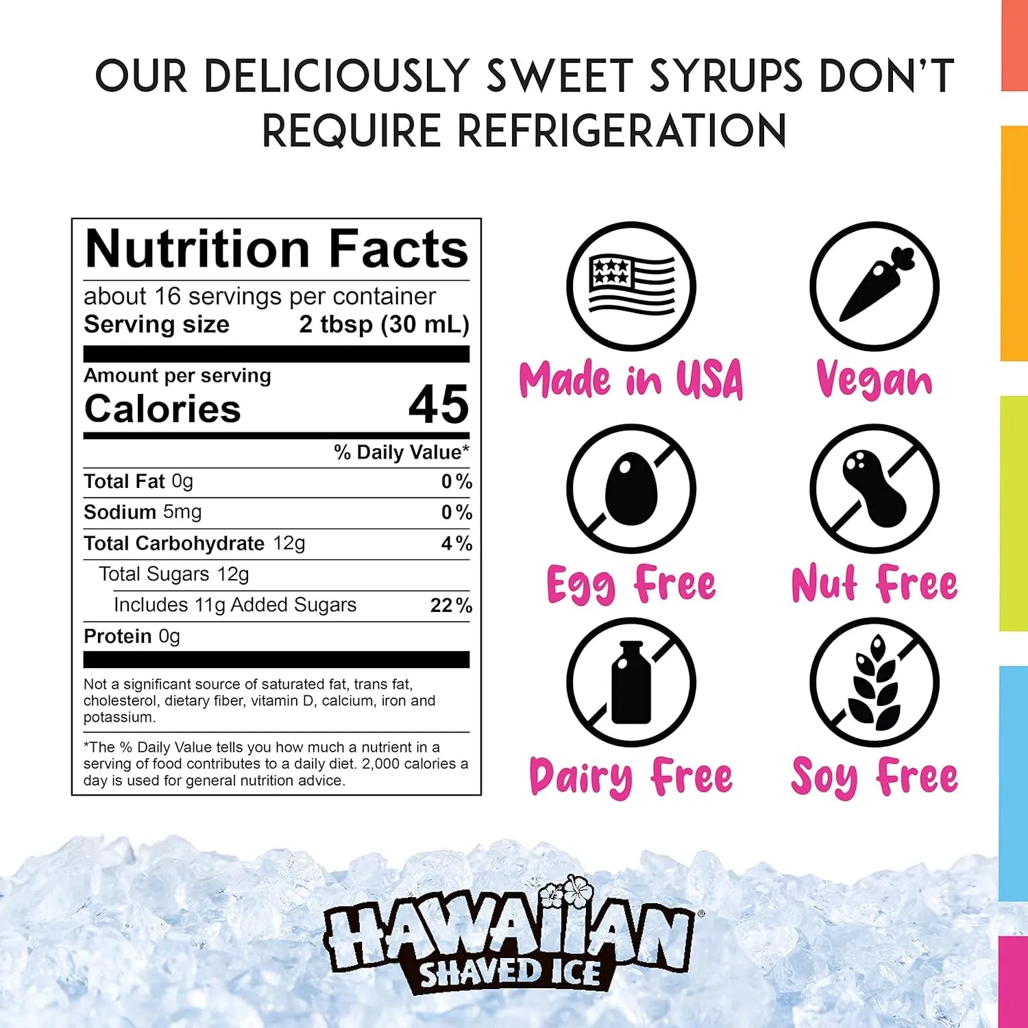 Hawaiian Shaved Ice Syrup Assortment