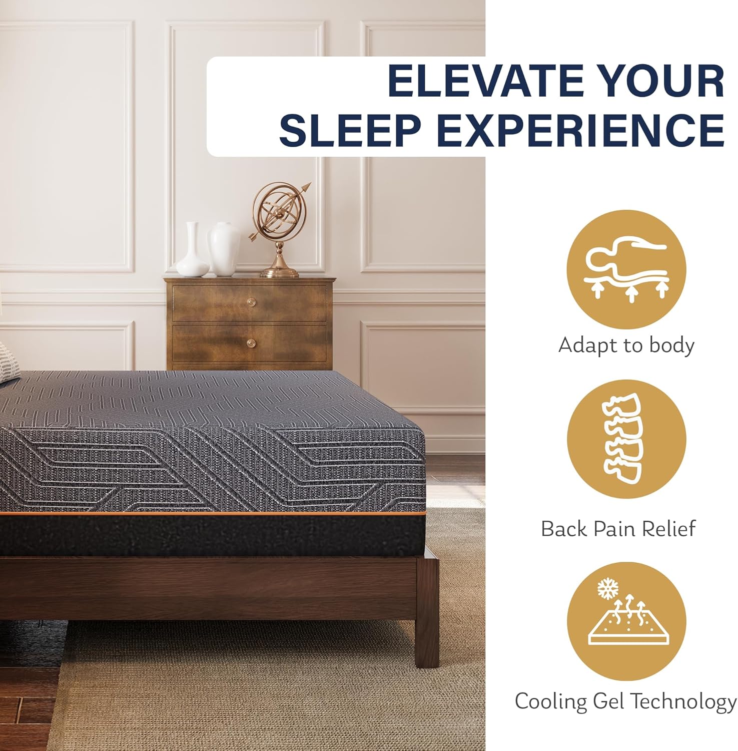 EGOHOME 14 Inch Queen Mattress