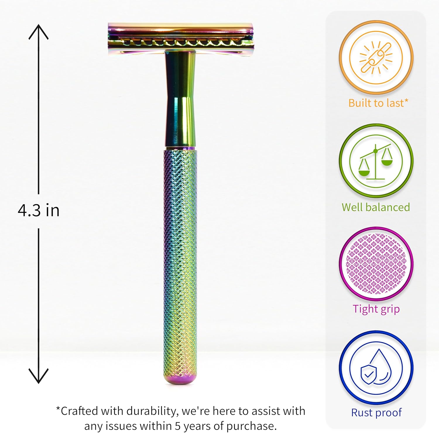Bambaw Double Edge Safety Razor with 5 Safety Razor Blades