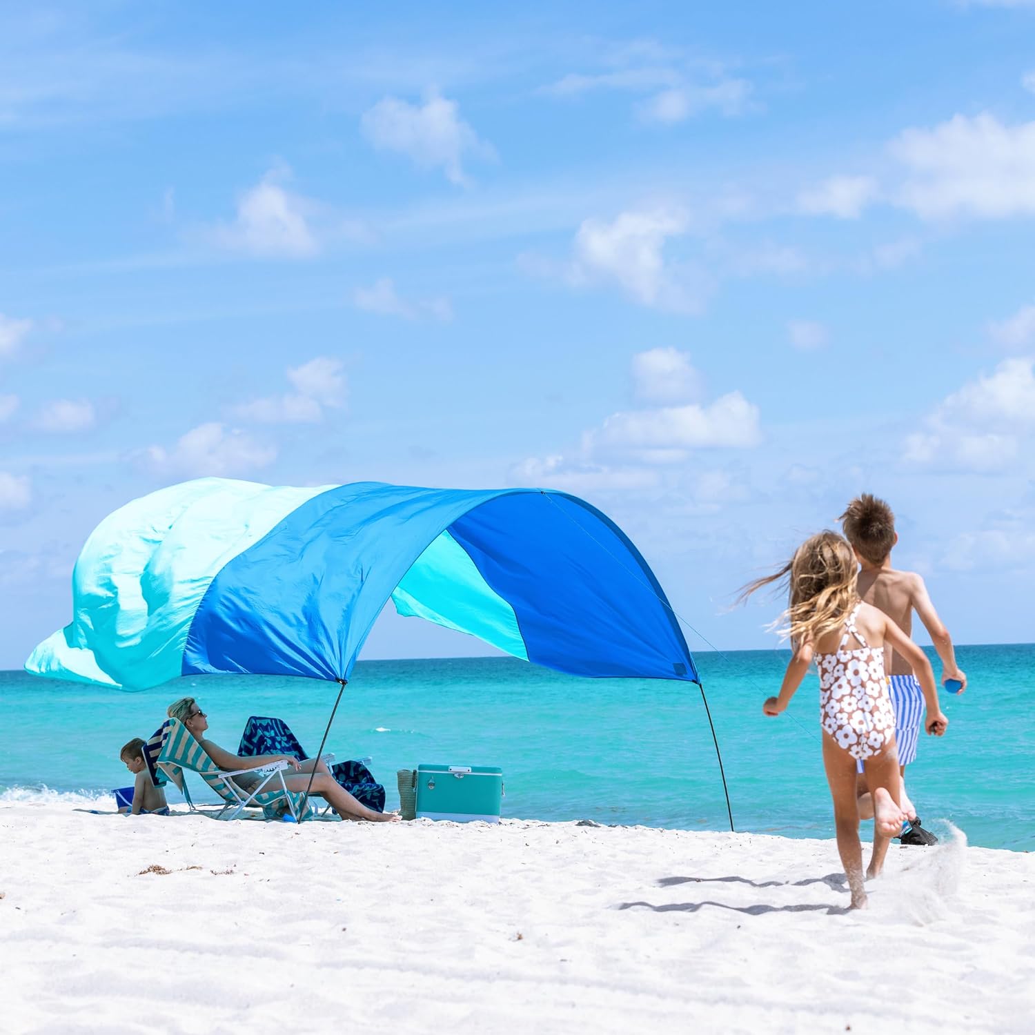 Shibumi Shade 3.0 Version | Sunset Edition | Sets Up in 3 Mins | 150 Sq. Ft. of Shade for up to 8 People | Includes Wind Assist | UPF 50+ Sun Protection