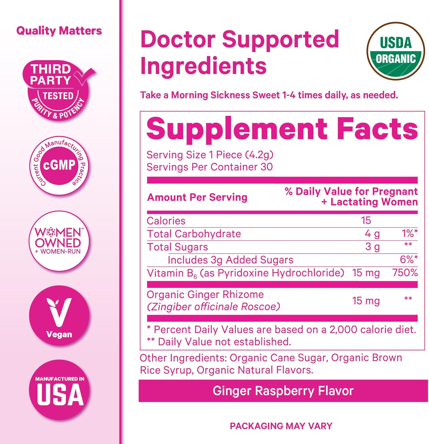 Pink Stork Morning Sickness Sweets