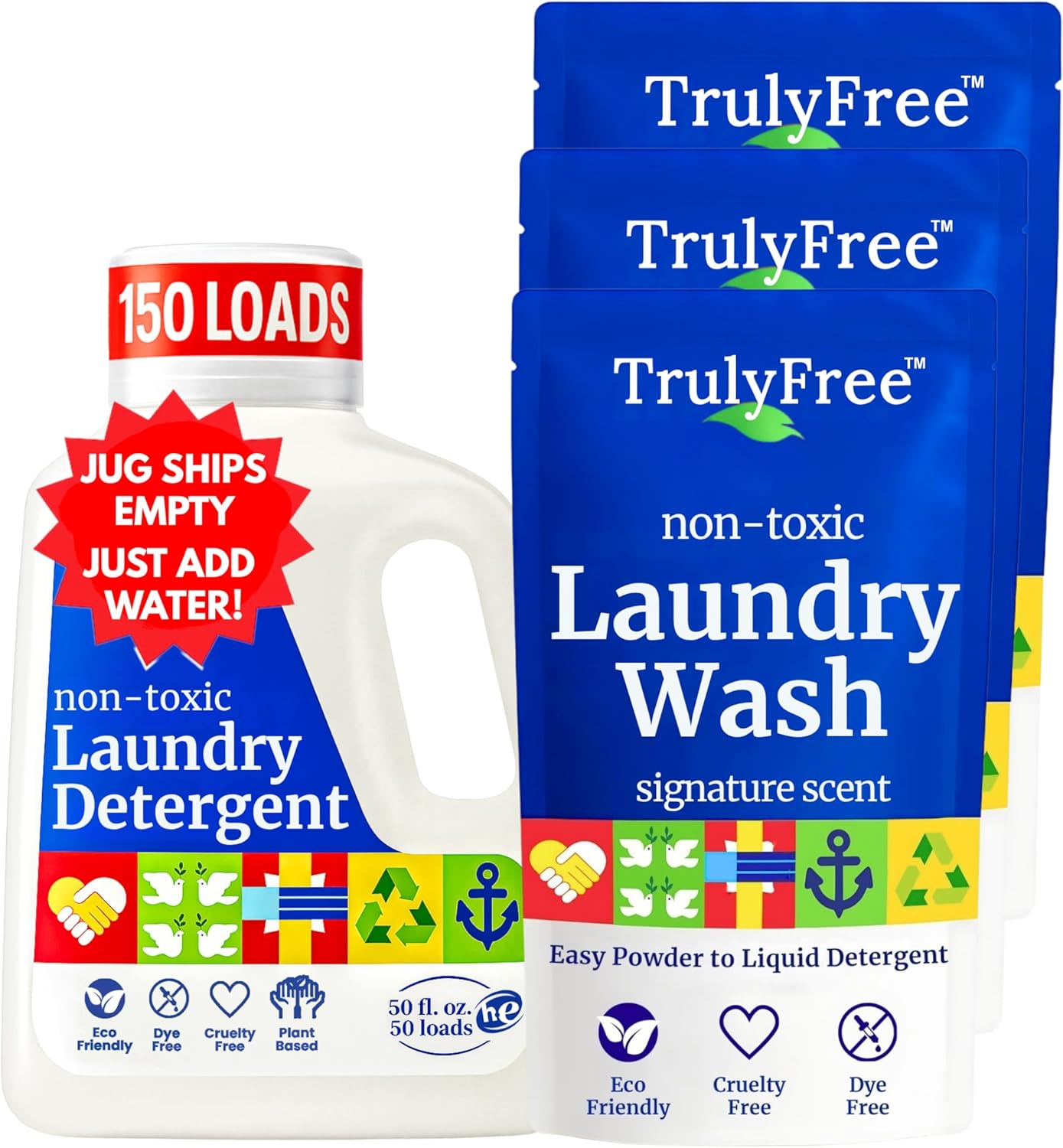 Truly Free Natural Laundry Detergent for Sensitive Skin