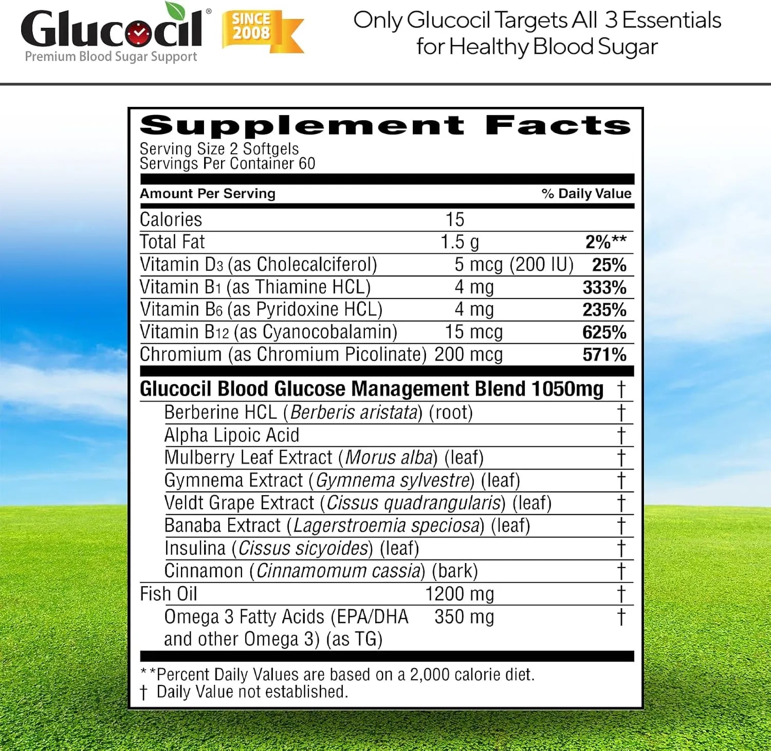 Glucocil – Softgels - Premium Blood Sugar Support
