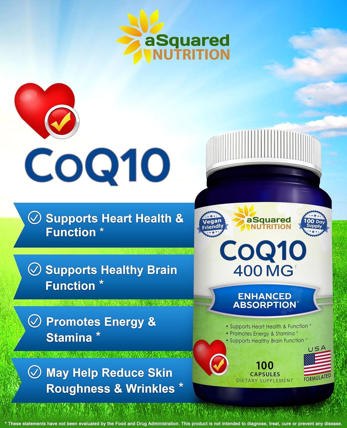 aSquared Nutrition CoQ10