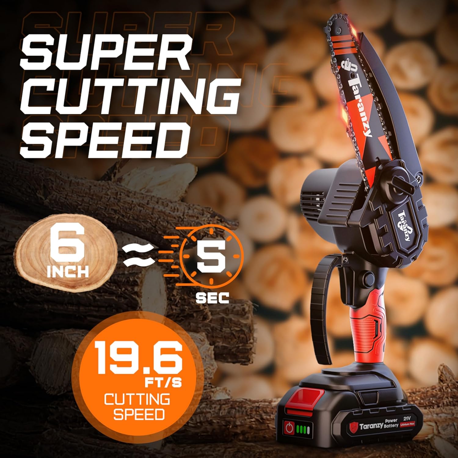 Taranzy Mini Chain Saw Cordless