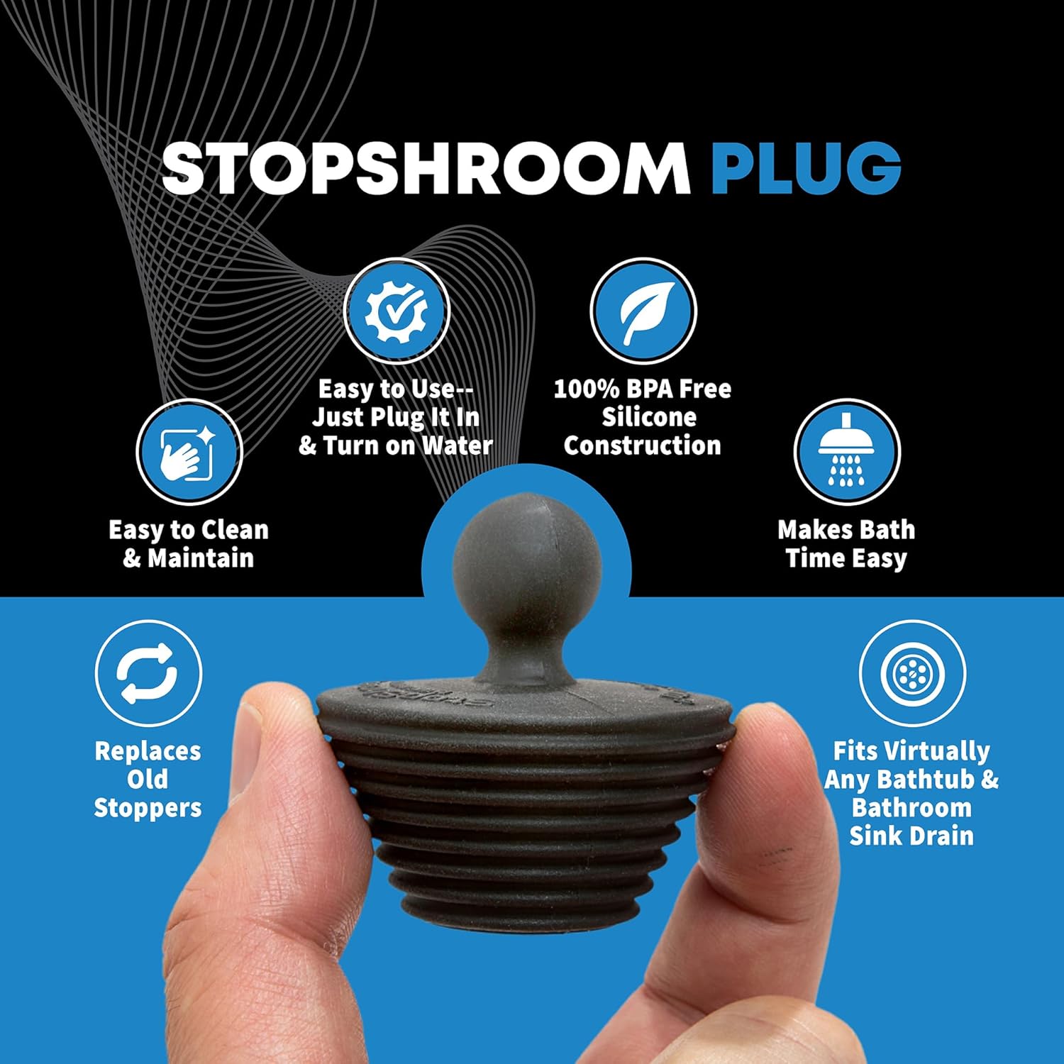 TubShroom Ultra Revolutionary Bath Tub Drain Protector