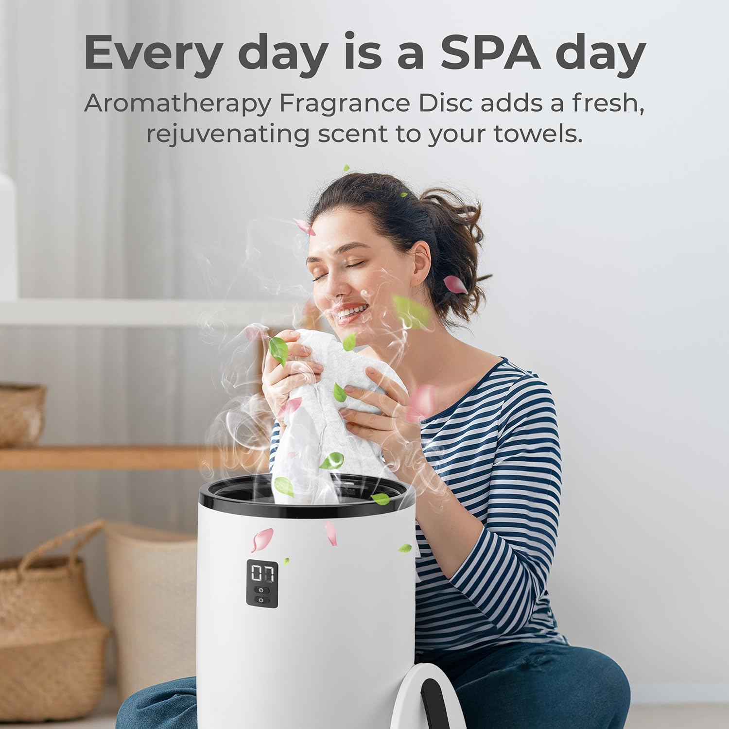 SereneLife Towel Warmer Bucket Style