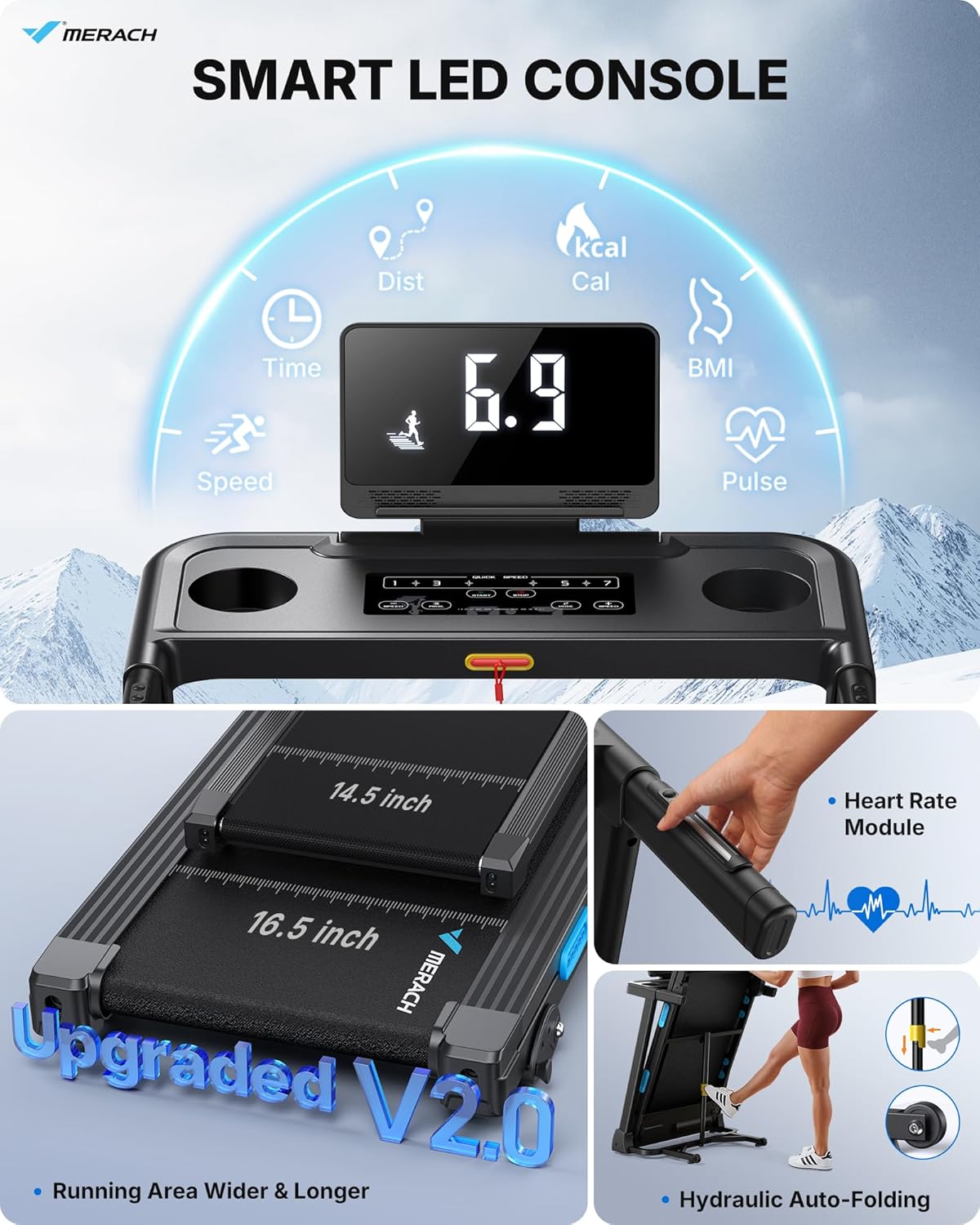 MERACH Incline Treadmill