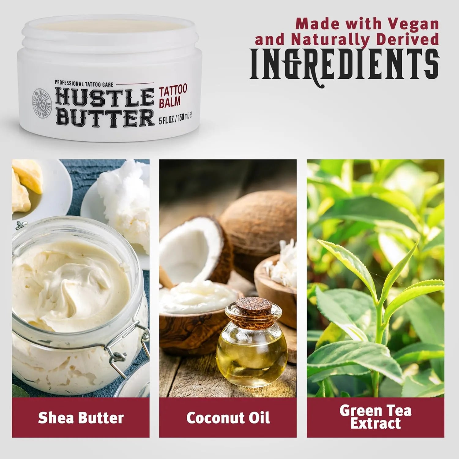 Hustle Butter Tattoo Aftercare 5oz Tattoo Balm