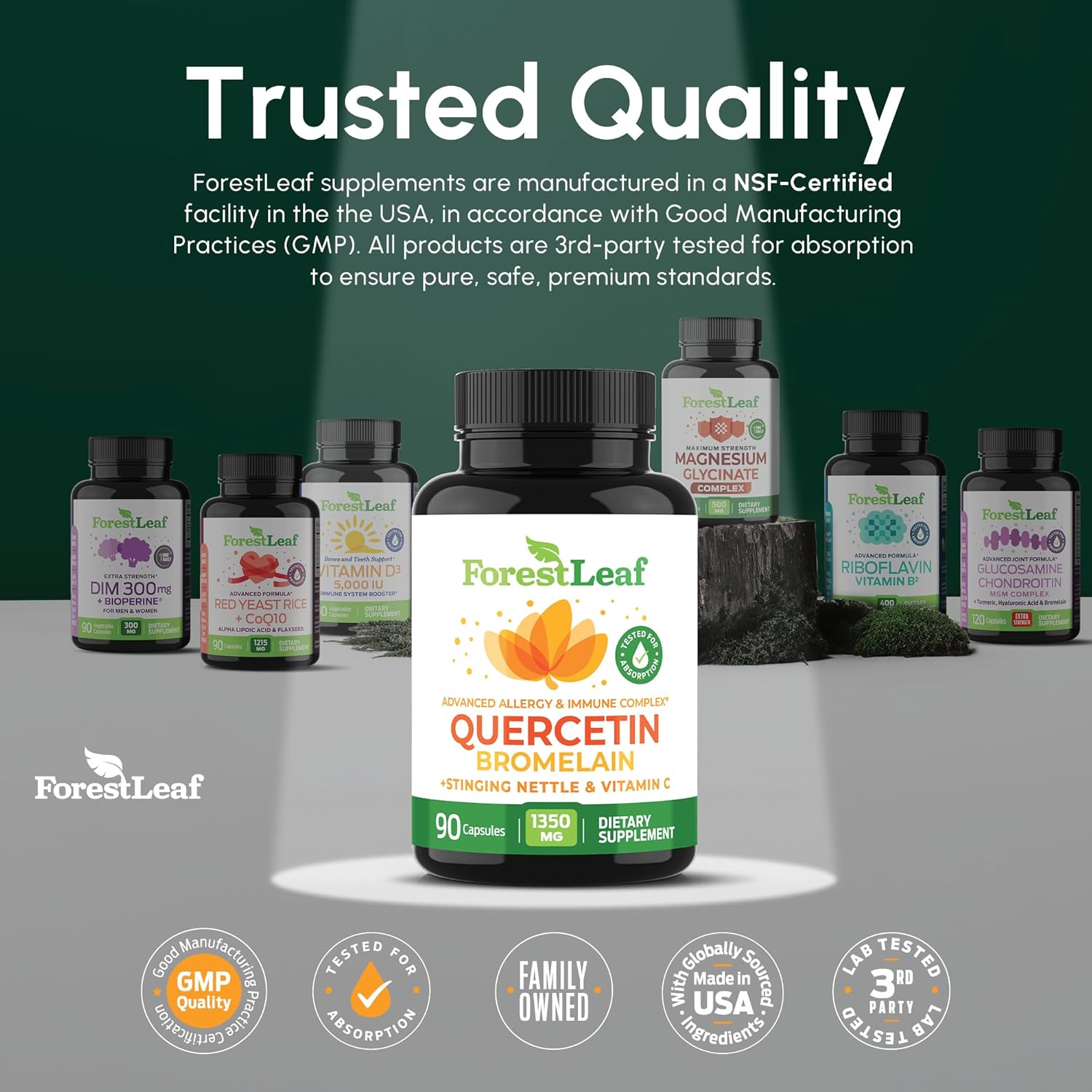 ForestLeaf Quercetin with Bromelain