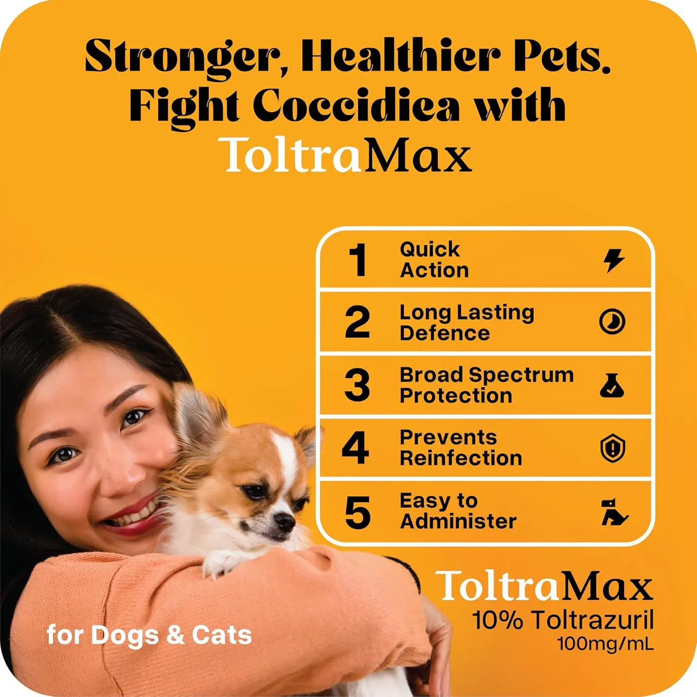 Toltrazuril 10.0% for Horses, Dogs, Cats