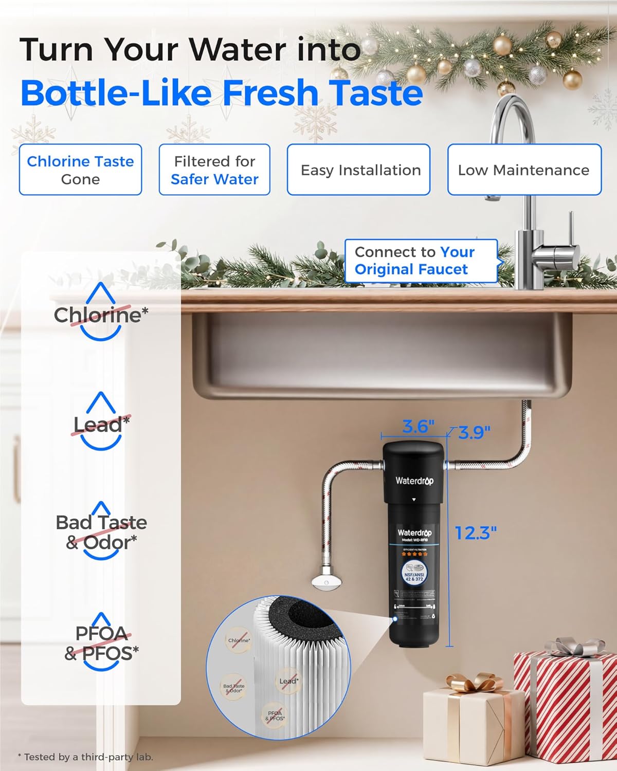 Waterdrop 10UA Under Sink Water Filter System