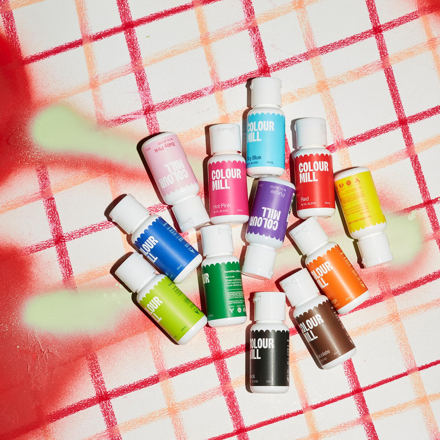 Colour Mill Oil-Based Food Coloring, 20 Milliliters (Kickstarter 12 Pack)