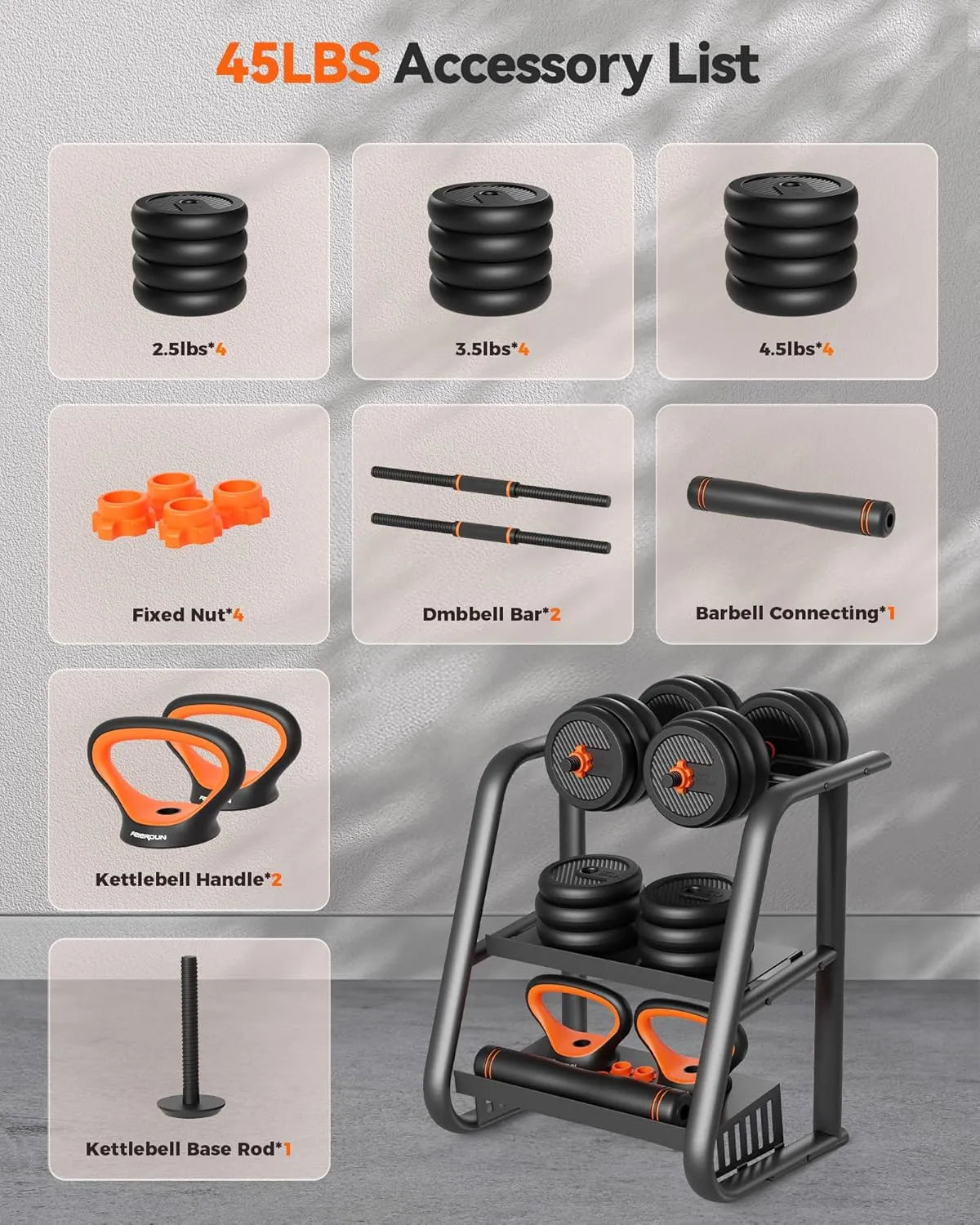 FEIERDUN DS2 Adjustable Dumbbells
