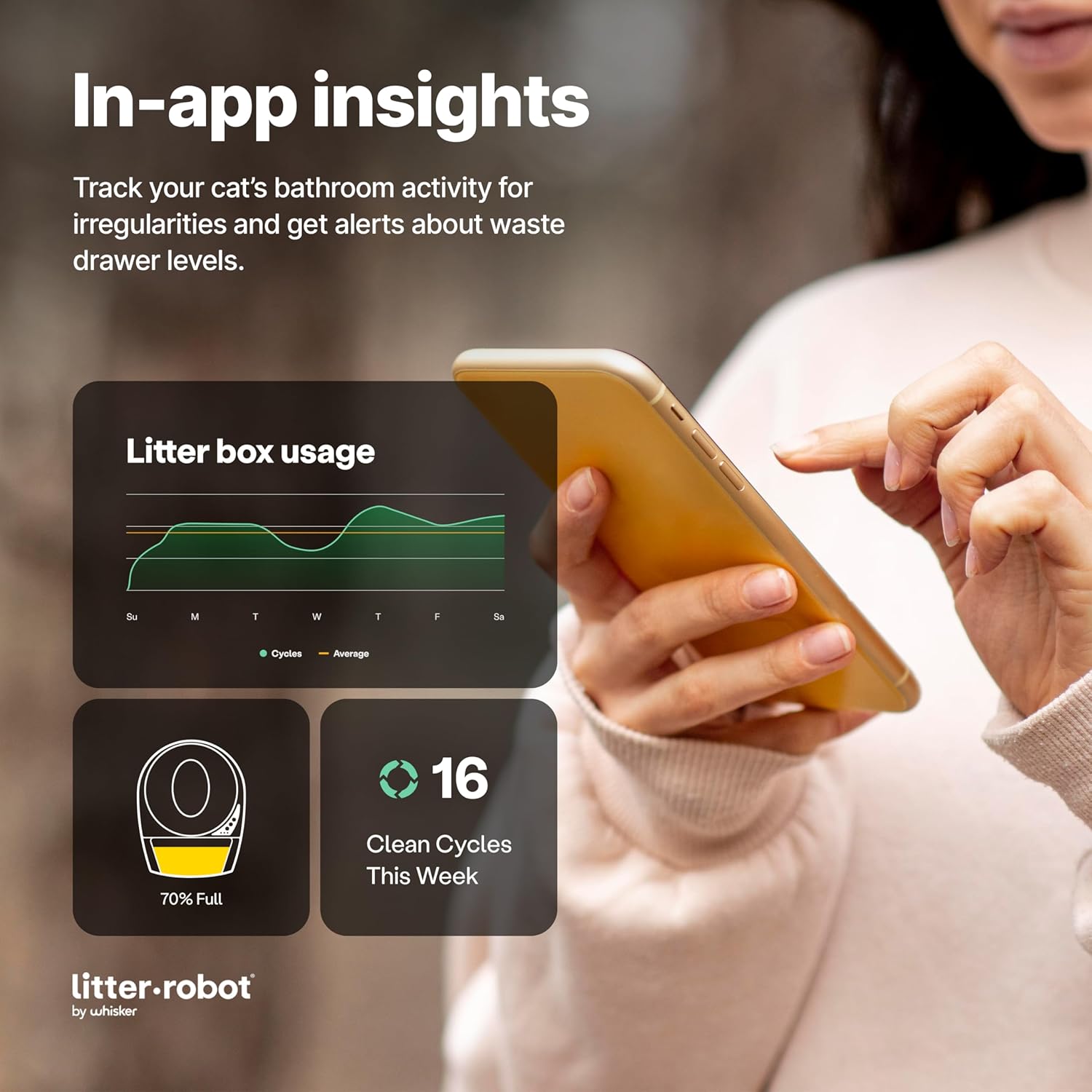 Litter-Robot 3 Connect by Whisker, Beige