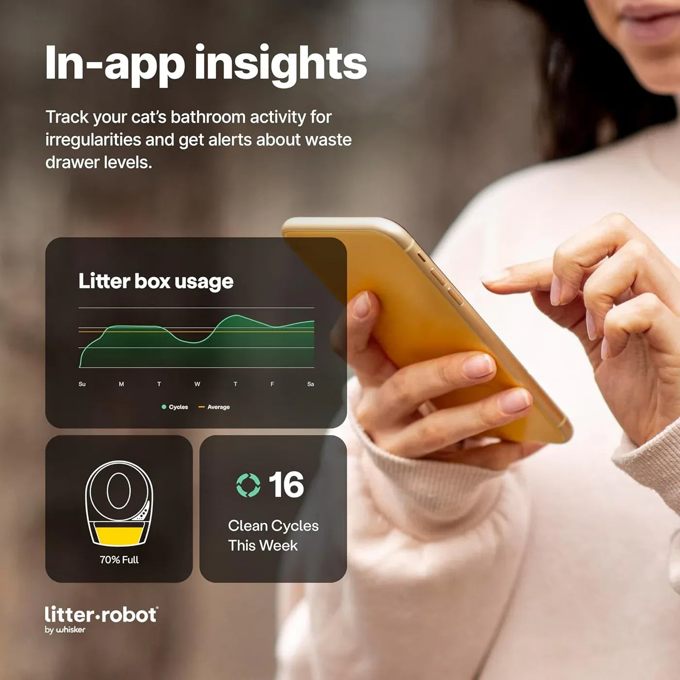 Litter-Robot 3 Connect by Whisker, Beige