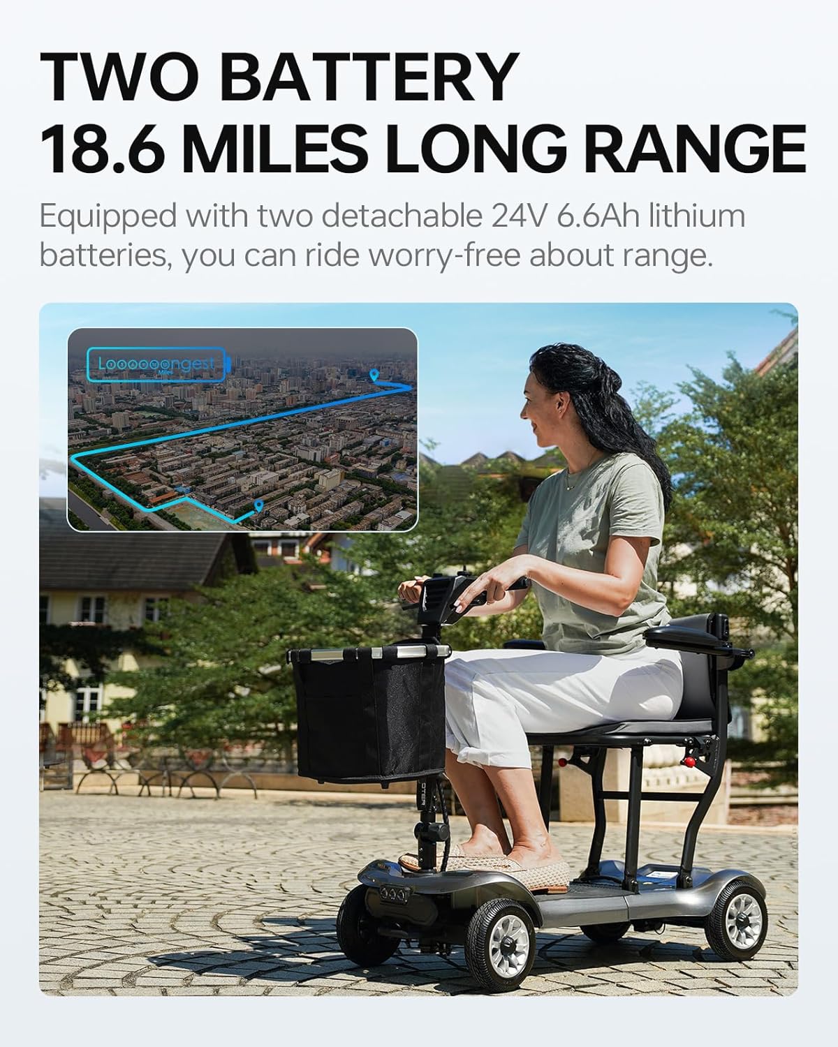 PAISEEC D3 Ultra Lightweight Mobility Scooter