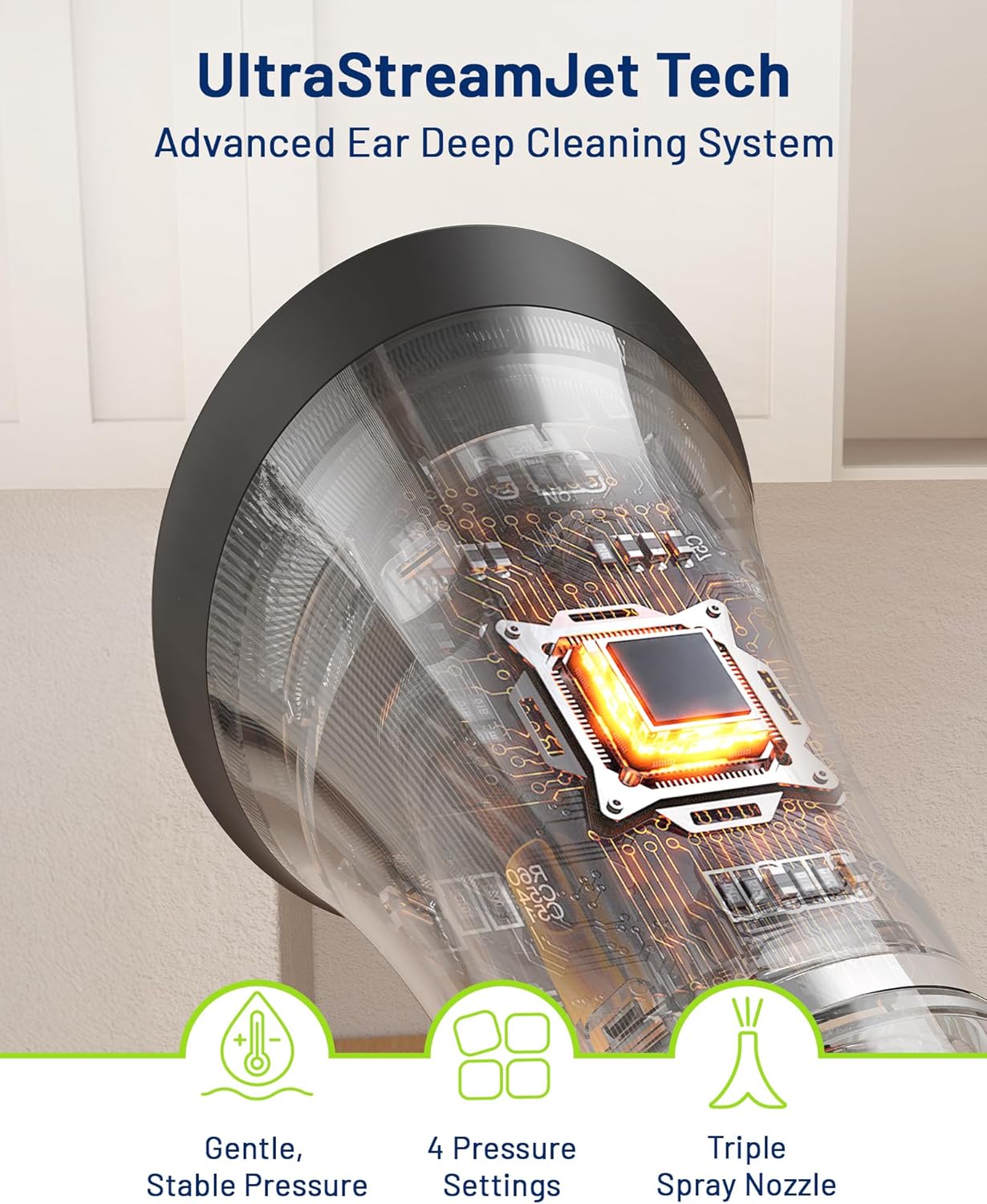 Upgraded Ear Wax Removal with One-Piece Waste Tank