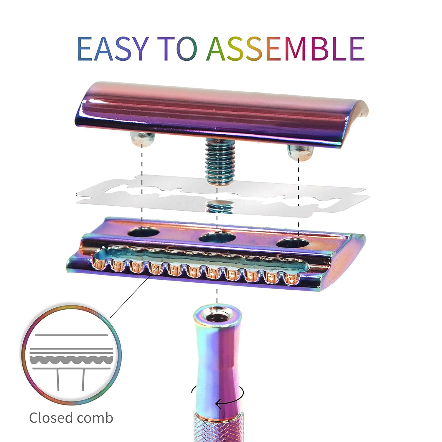 Bambaw Double Edge Safety Razor with 5 Safety Razor Blades