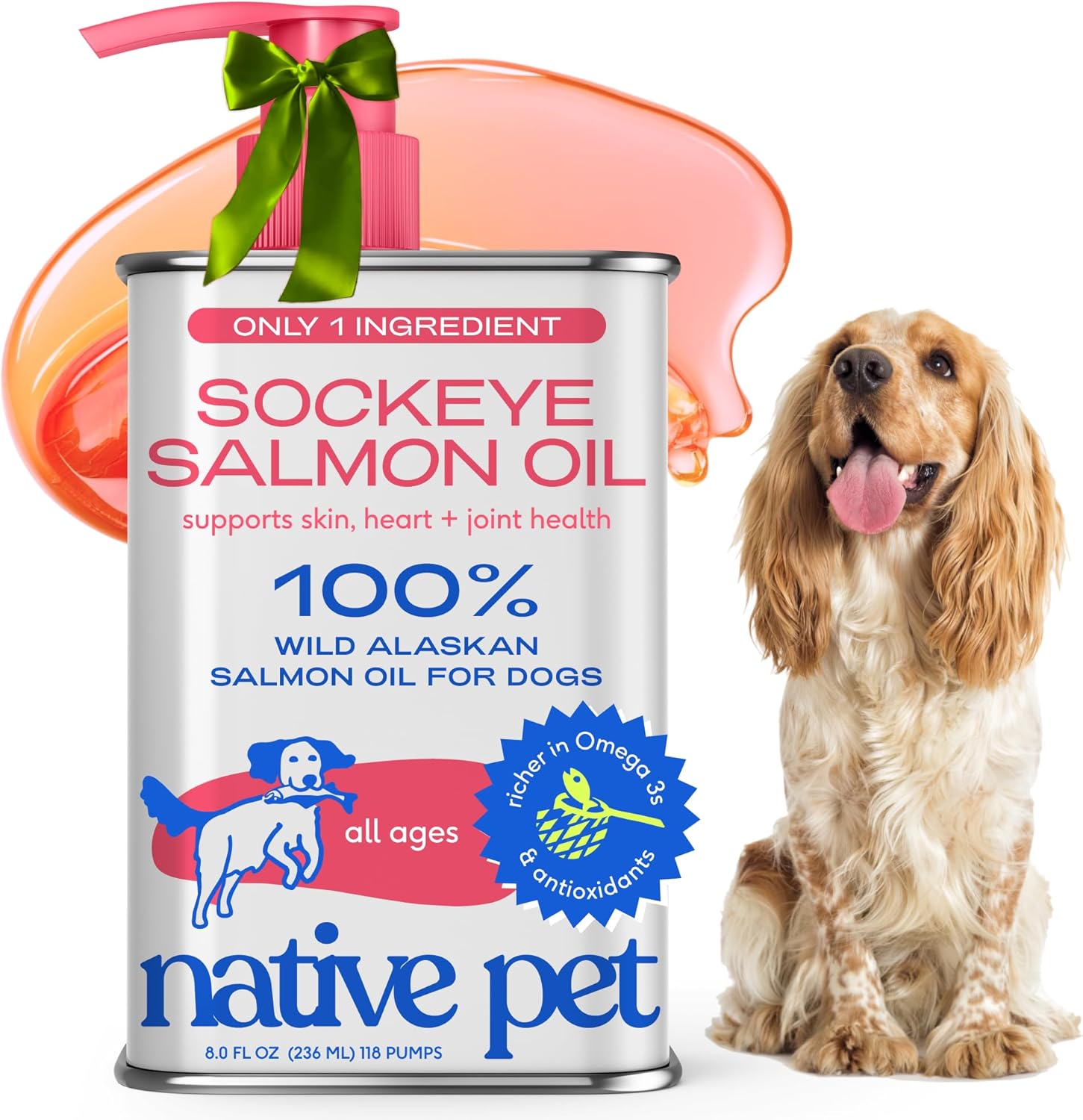 Native Pet Salmon Oil for Dogs & Cats