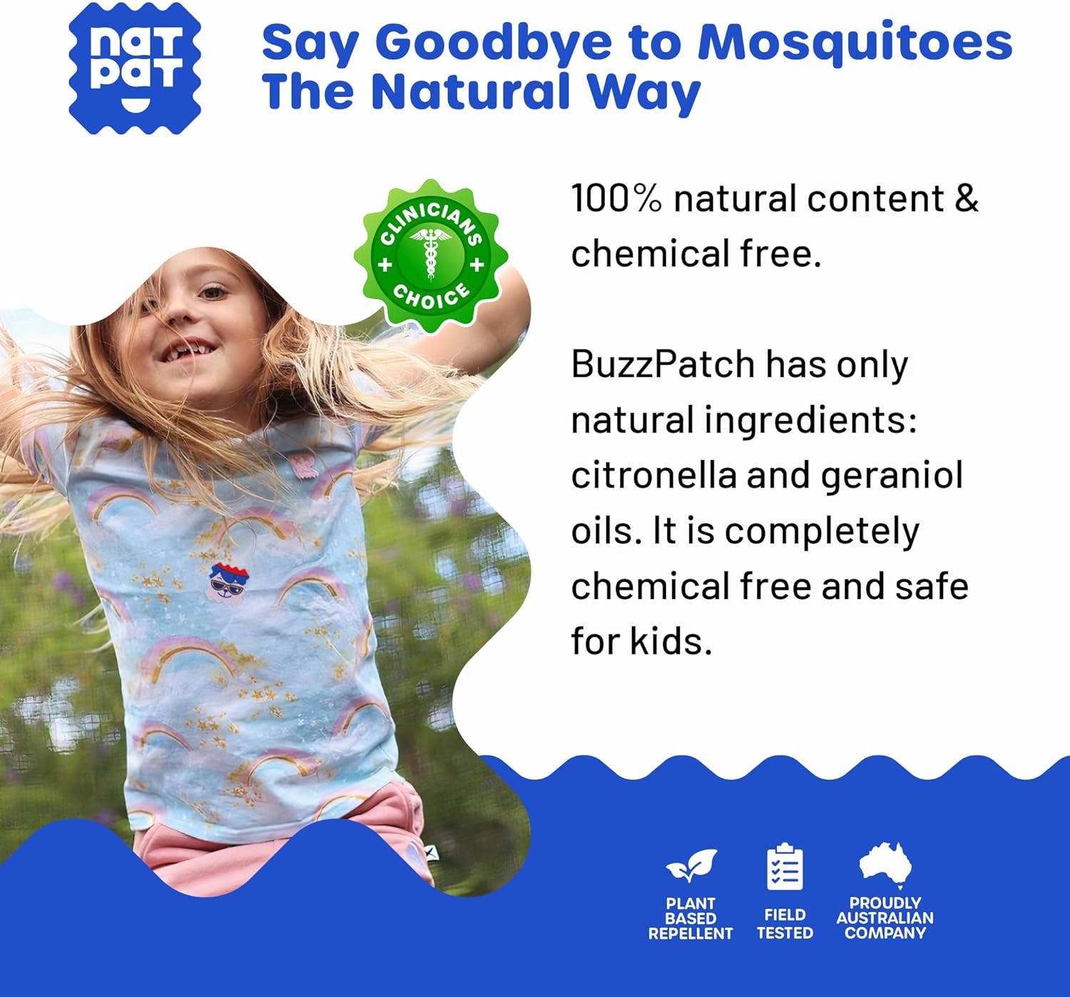 NATPAT Buzz Patch Mosquito Patch Stickers