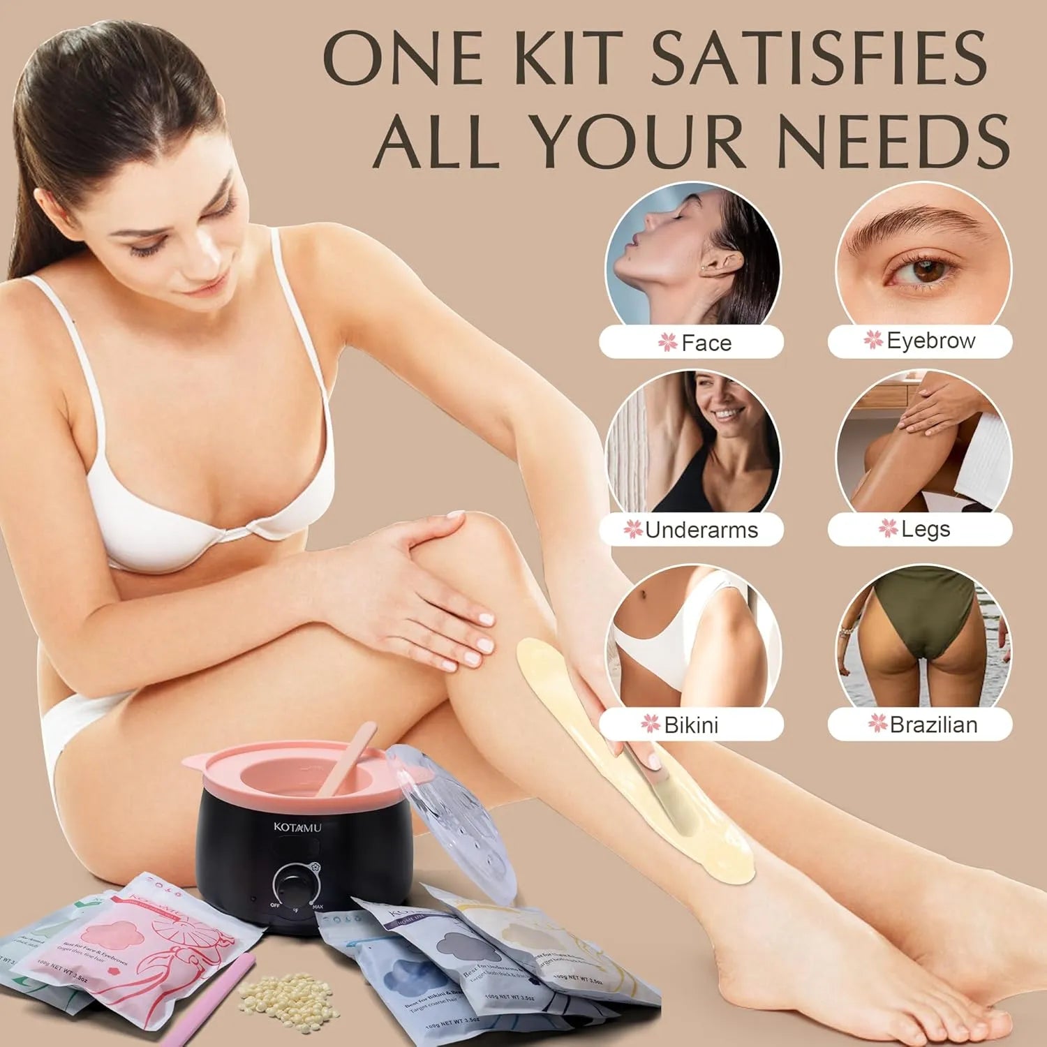 KOTAMU Waxing Kit-Professional Wax Warmer
