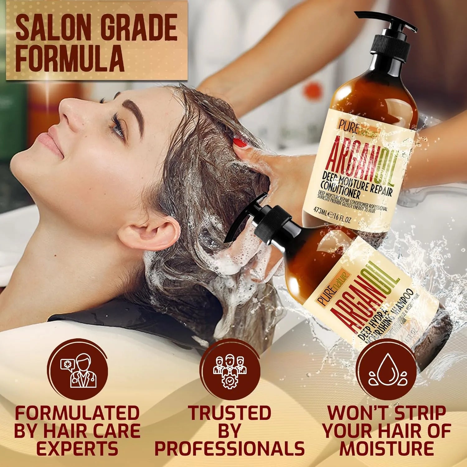 Argan Oil Shampoo and Conditioner Set
