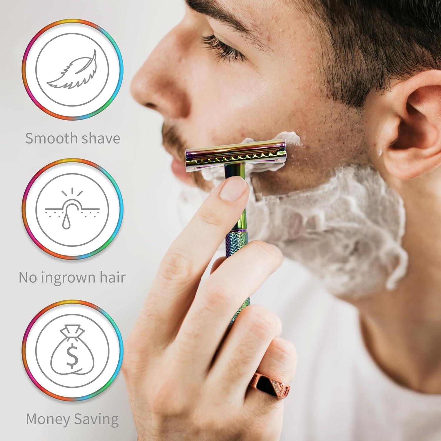 Bambaw Double Edge Safety Razor with 5 Safety Razor Blades